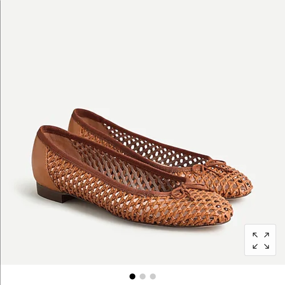 J.crew woven Kiki ballet flats